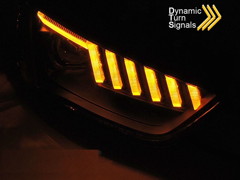 Headlights AUDI A4 B8 12-15 BLACK
