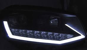 Headlights VW T6 Multivan/Transporter Dynamic Tube Black