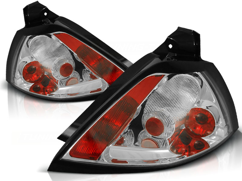 Taillights Renault Megane 03-.. 3/5 door Chrome