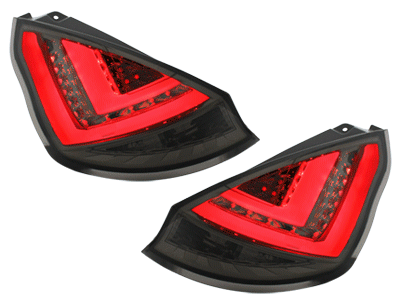 Ford Fiesta LED Tail Lights Smoke 08-