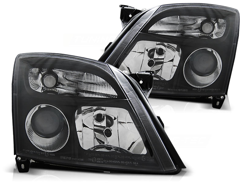 Headlights Opel Vectra C/Signum Black/Clear