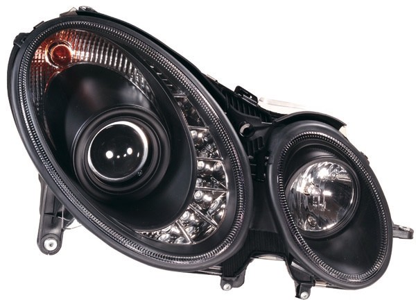 Headlights Mercedes E-Class W211 Black 02-06
