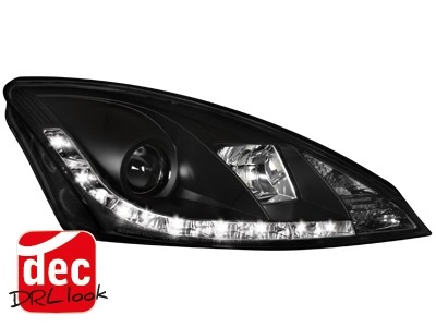 Headlights Ford Focus 01-04 Devil Eyes Dayline 2 Black
