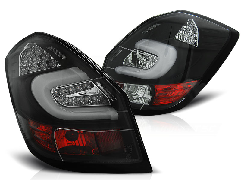 Taillights Skoda Fabia II 5 door 2007-2010 LED black