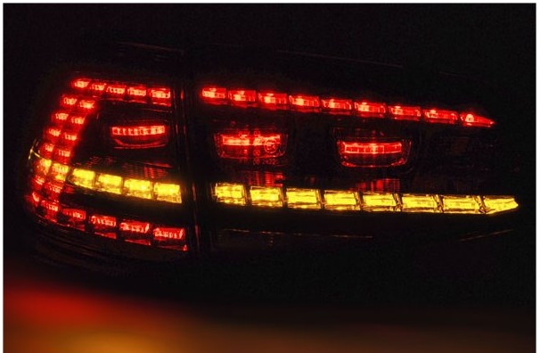 Tail Lights VW Golf VII LED with Dynamic Turn Signals Smoke