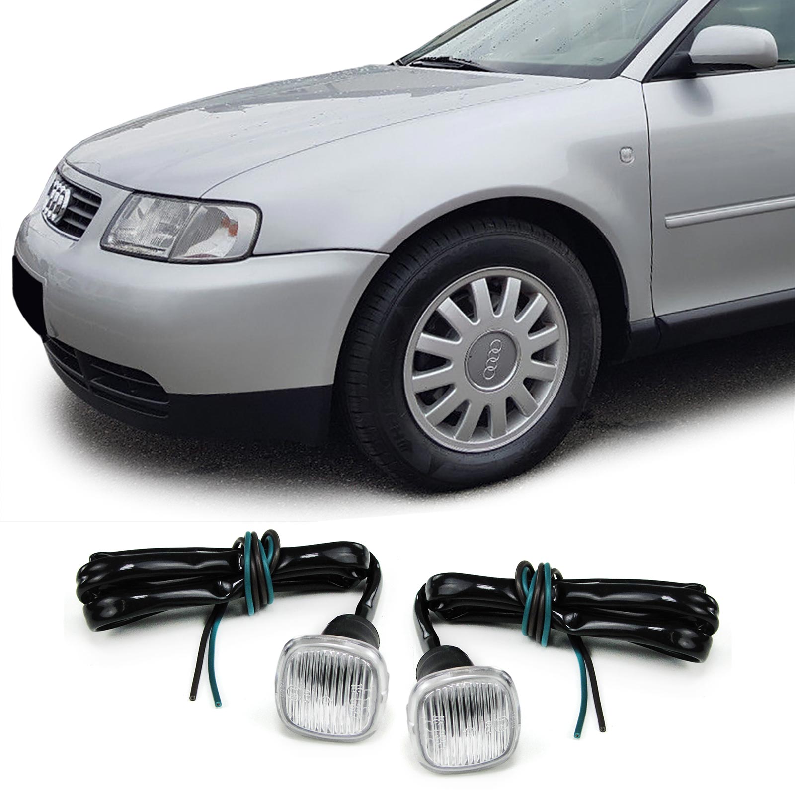 Side Indicators Audi A3, A4, A8 White