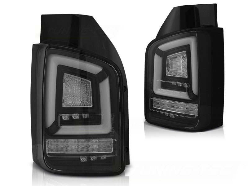 Taillights VW Transporter T5 03-09 LED Tube Dynamic Black