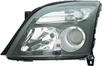 Headlights Opel Vectra C/Signum Black/Clear