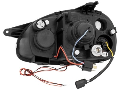 Headlights Opel Corsa B Angel Eyes Black