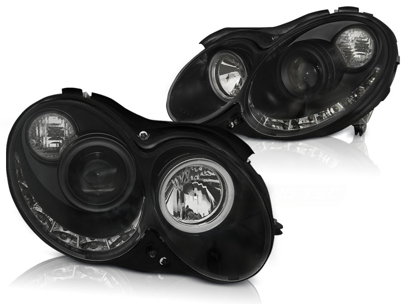 Headlights Dayline Mercedes-Benz CLK Typ W209 Bj. 04-09 black