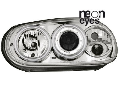 Headlights VW Golf IV Angel Eyes Ice CCFL