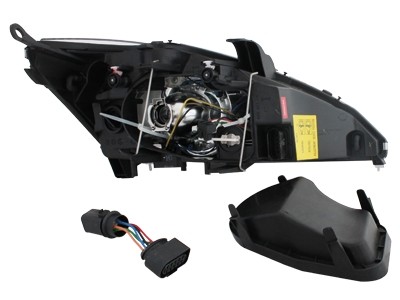 Headlights Ford Focus Angel Eyes 98-01 Black