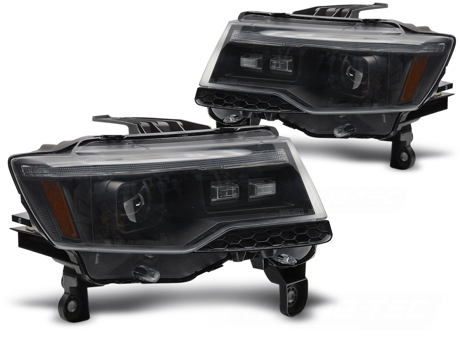 Headlights Chrysler Jeep Grand Cherokee 14-21 Xenon LED Dynamic Black