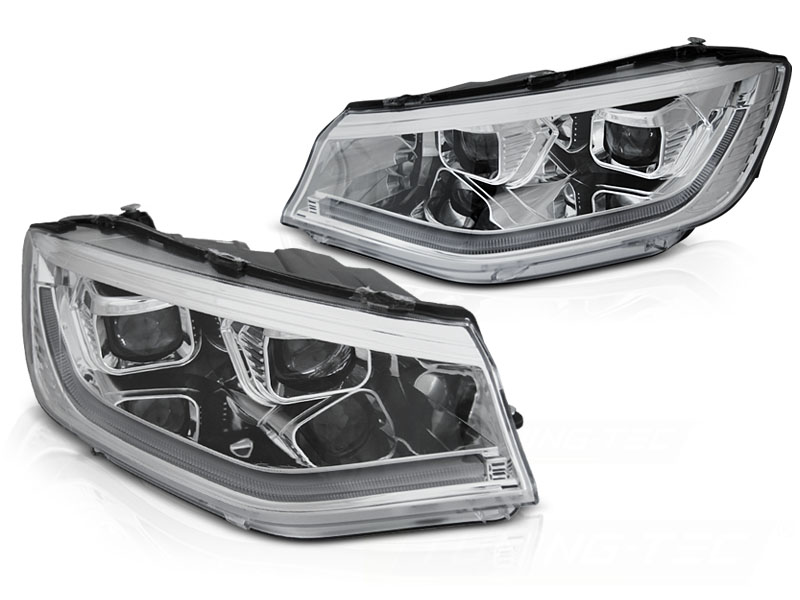 Headlights Volkswagen Caddy Cargo 2020- DRL LED Dynamic Chrome