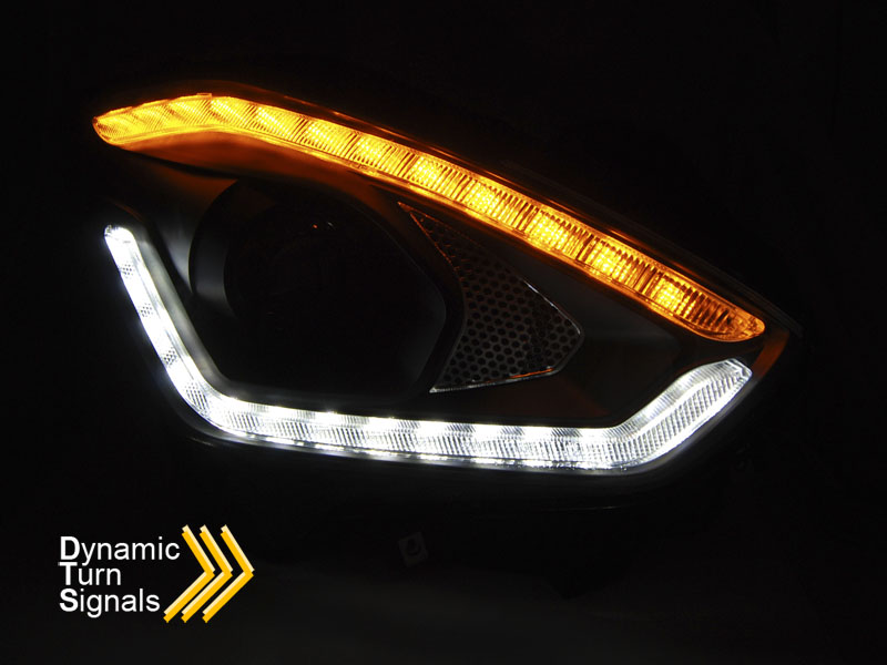 Headlights Suzuki Swift VI 17- Tube Dynamic Chrome