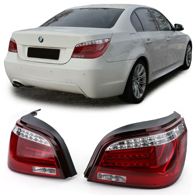 Taillights LED BMW 5-Serie E60 red/smoke
