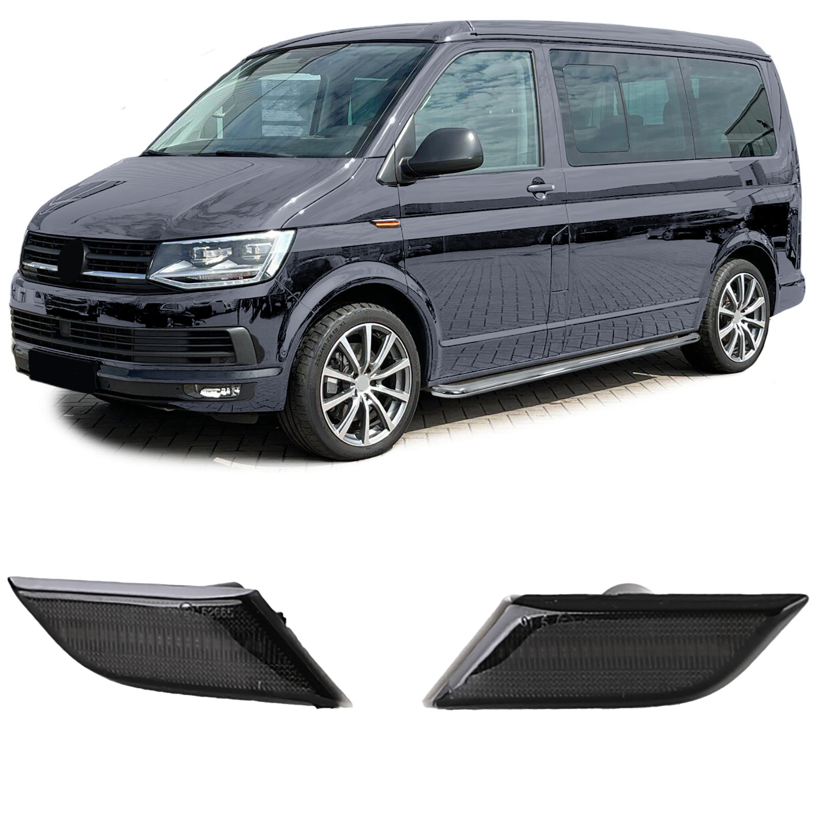 Turn Signals VW T6.1 Multivan/Transporter Tube Black