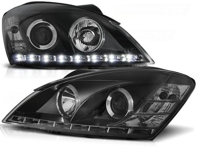 Headlights Kia CEED 06-09 DRL Look Black
