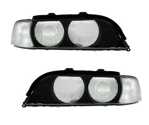 Headlight covers BMW E39 White Clear indicator