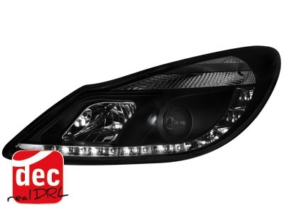 Headlights Opel Corsa D 06- Devil Eyes Dlite LED Black