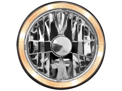 Headlights VW Golf II Angel Eyes clear Chrome