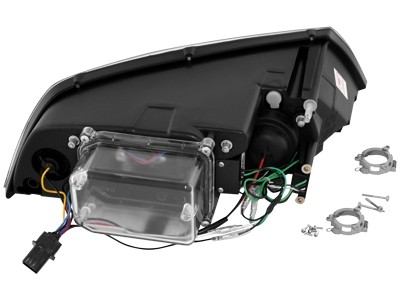 Headlights Skoda Octavia 05-09 Dayline Devil Eyes HID Black