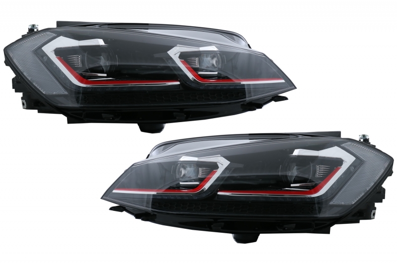 Headlights VW Golf 7.5 GTI LED Daytime Running Lights Dynamic
