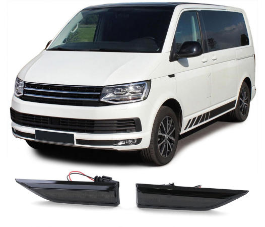 Turn Signals VW T6 Multivan/Transporter Dynamic Tube Black
