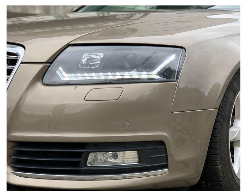 Headlights Audi A6 4F 09-11 Tube Dynamic LED black xenon