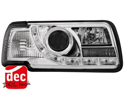 Headlights Audi 80 Devil Eyes Dayline Chrome