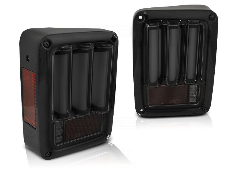 Taillights Jeep Wrangler JK (2007-2017) Tube Black