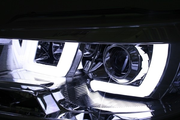 Headlights VW T5 Transporter Tube Chrome