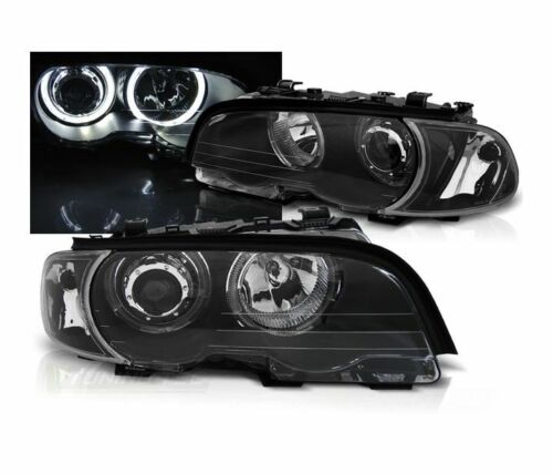 Headlights BMW E46 Coupe/Cabrio 99-03 LED Angel Eyes