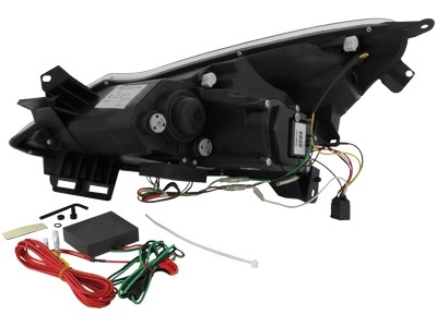 Headlights Opel Corsa D 06- Devil Eyes Dlite LED Black