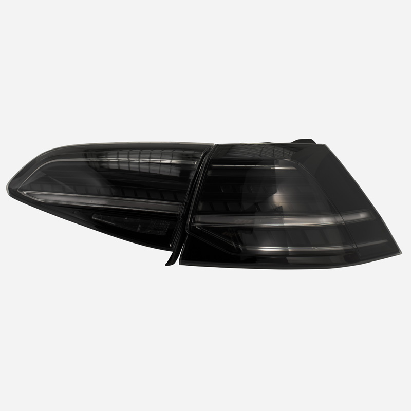 Set LED Tail Lights  Volkswagen Golf VII 2012-2017 & Facelift (7.5) 2017- excl. Variant - Black - incl. Dynamic Running Light
