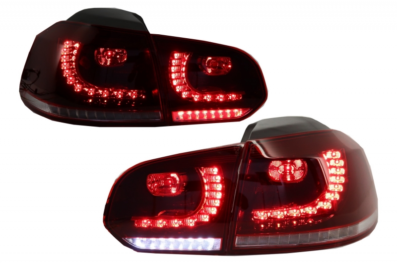 Taillights led VW Golf VI 10/08- R-look Dynamic red/Smoke
