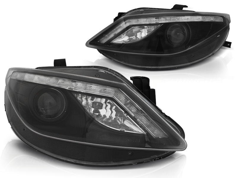 Headlights Seat IBIZA 6J 08-12 LED Turn Signal Black