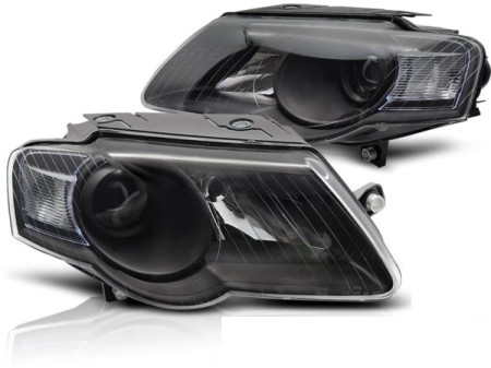 Headlights VW Passat 3C black