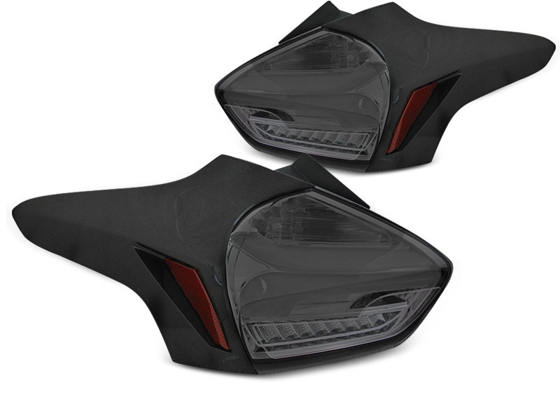 Rear Lights Ford Focus III 15-18 LED Dynamic Black/Smoke