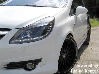 Headlights Opel Corsa D 06- Devil Eyes Dlite LED Black