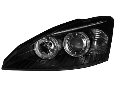 Headlights Ford Focus Angel Eyes 98-01 Black
