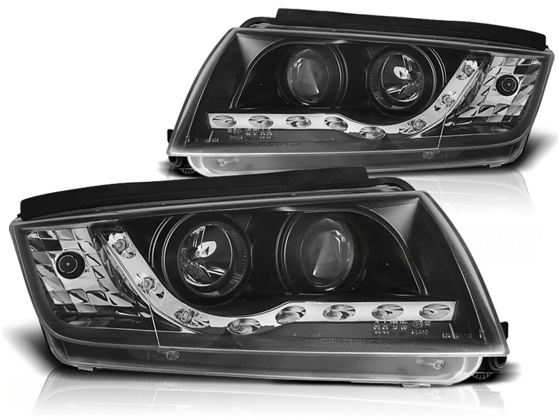 Headlights Skoda Fabia 00-04 Dayline Devil Eyes Black