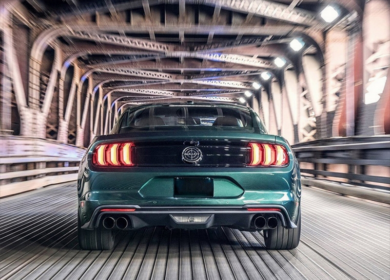 Full LED Taillights suitable for Ford Mustang VI S550 (2015-2022) Black with Dynamic Sequential Turning Lights