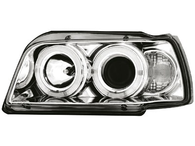 Headlights Renault Clio A 90-98 Angel Eyes Chrome