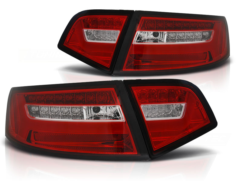 Taillights Audi A6 4F 08-11 Sedan Tube Dynamic Red