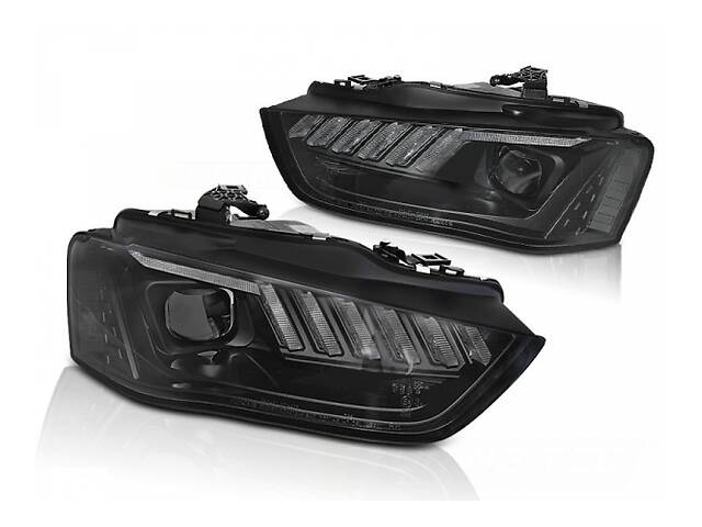 Headlights AUDI A4 B8 12-15 BLACK