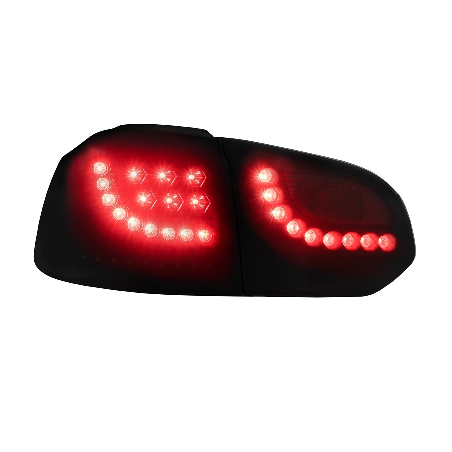 VW Golf VI (10/08-) Dynamic LED Tail Lights – Black (OUTLET)