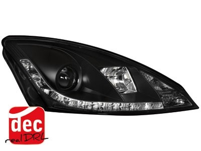 Headlights Ford Focus 01-04 Devil Eyes Dlite LED Black