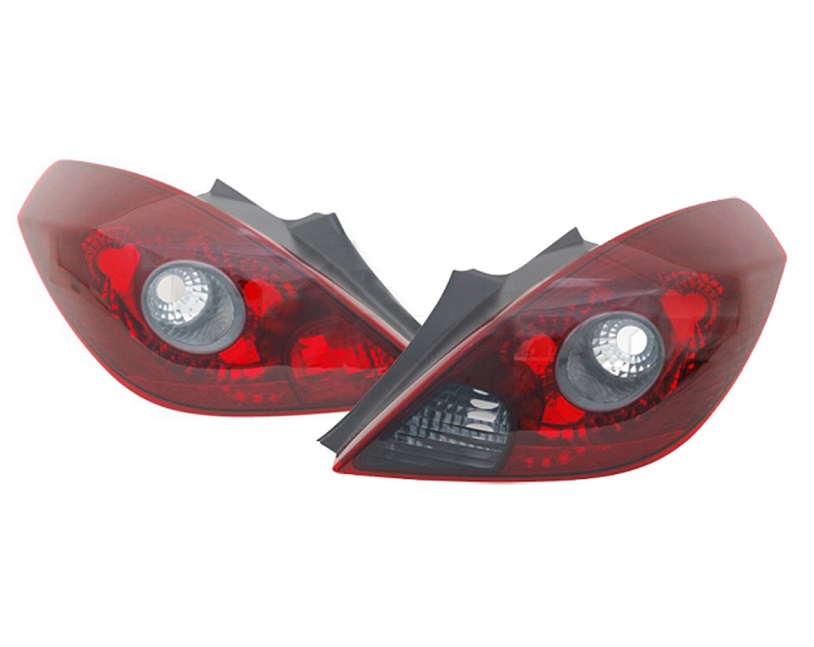 Taillights Opel CORSA D (2006 and newer) Red/White