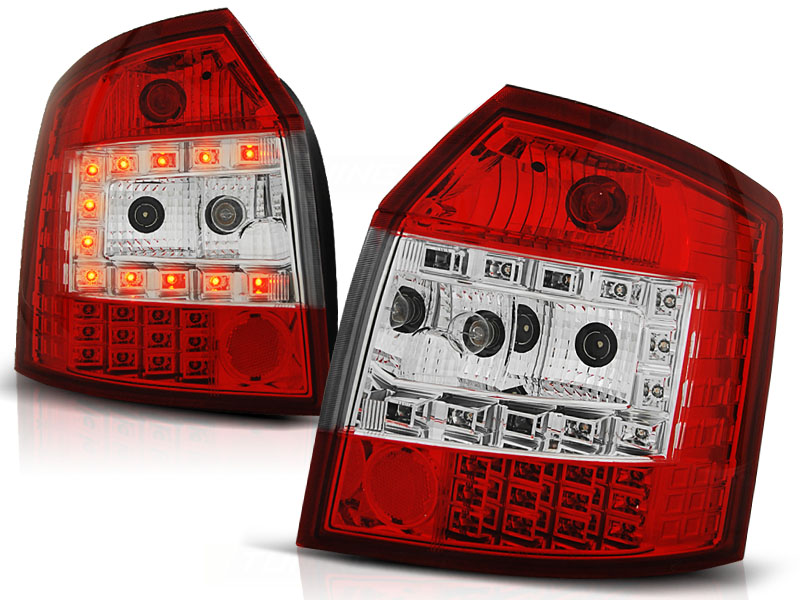 Taillights Audi A4 Afromt 01-04 LED Red/White
